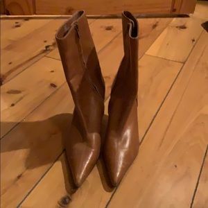 Steve Madden Pointy Toe 2” Heel Bootie Brown